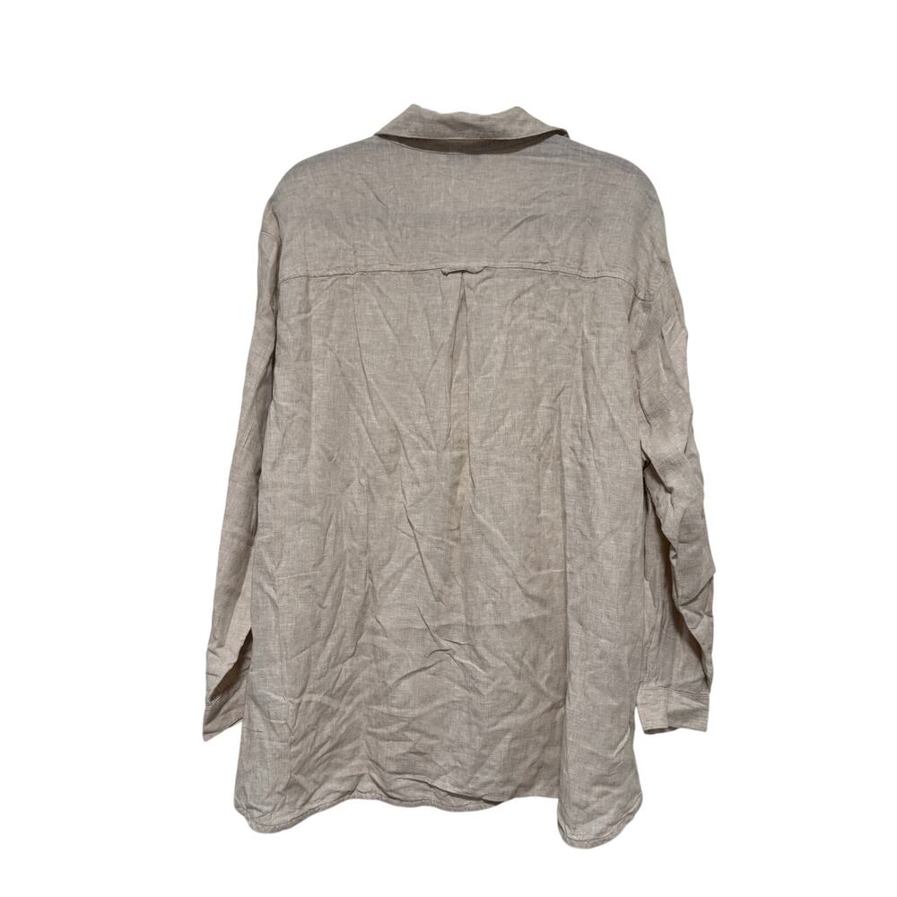 Old Navy Beige Boyfriend Button Down Shirt XL - Picture 8 of 8
